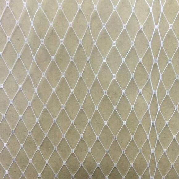 White bird cage hat veil netting french birdcage net 1+ blusher length bird cage - Picture 1 of 4